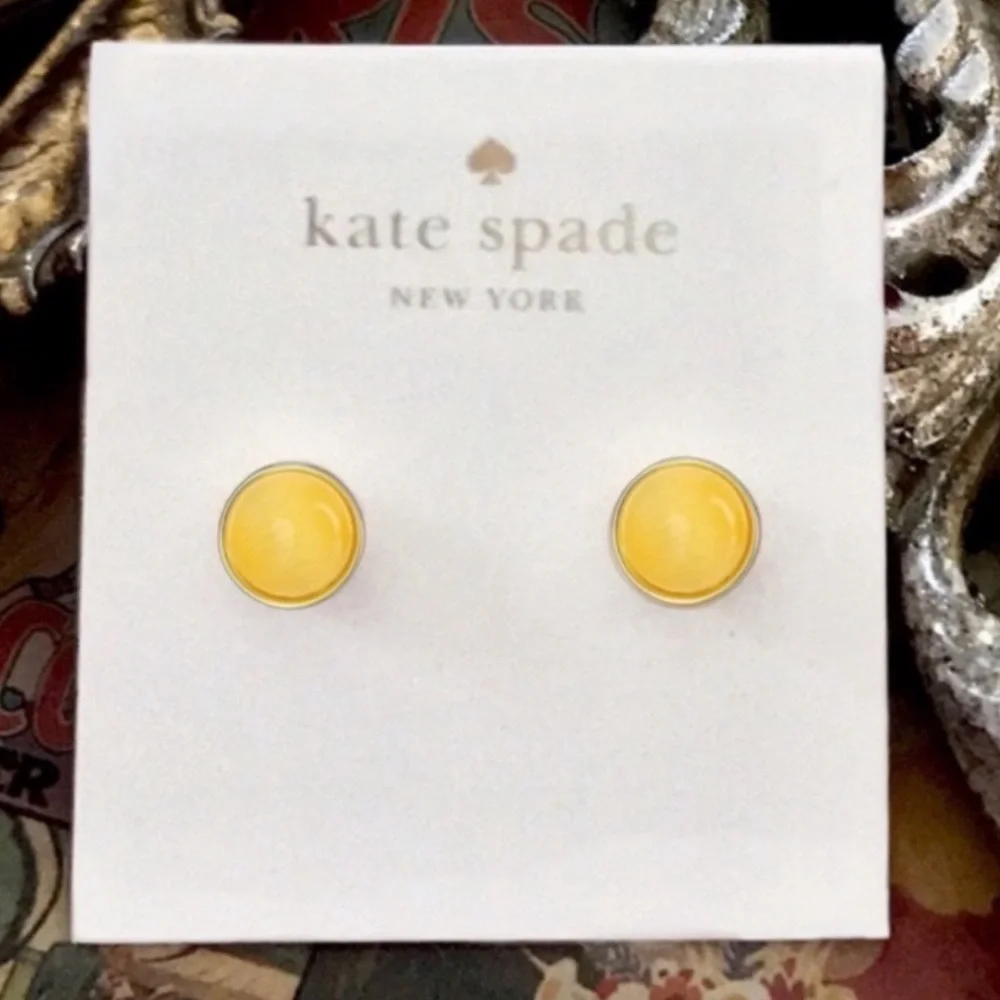 KATE SPADE • Forever Gems Circle Stone Earrings